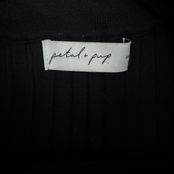 Petal & Pup Black Ribbed Cardigan - Picture 3 of 5